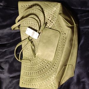 NWT light green large purse